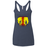 T-Shirts Vintage Navy / X-Small Kill Bill Silhouettes Women's Triblend Racerback Tank