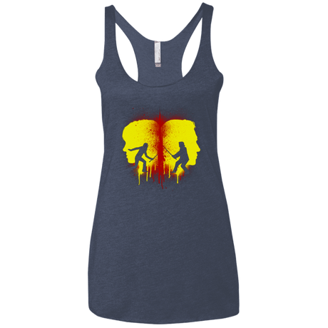 T-Shirts Vintage Navy / X-Small Kill Bill Silhouettes Women's Triblend Racerback Tank