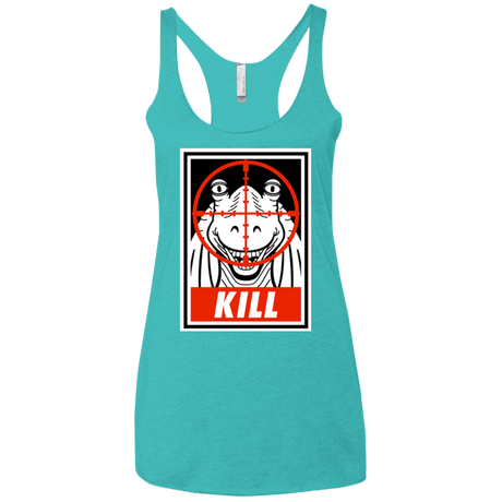 T-Shirts Tahiti Blue / X-Small Kill Women's Triblend Racerback Tank