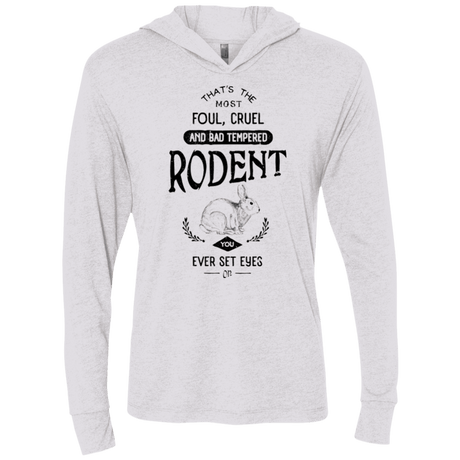 T-Shirts Heather White / X-Small Killer Bunny Triblend Long Sleeve Hoodie Tee