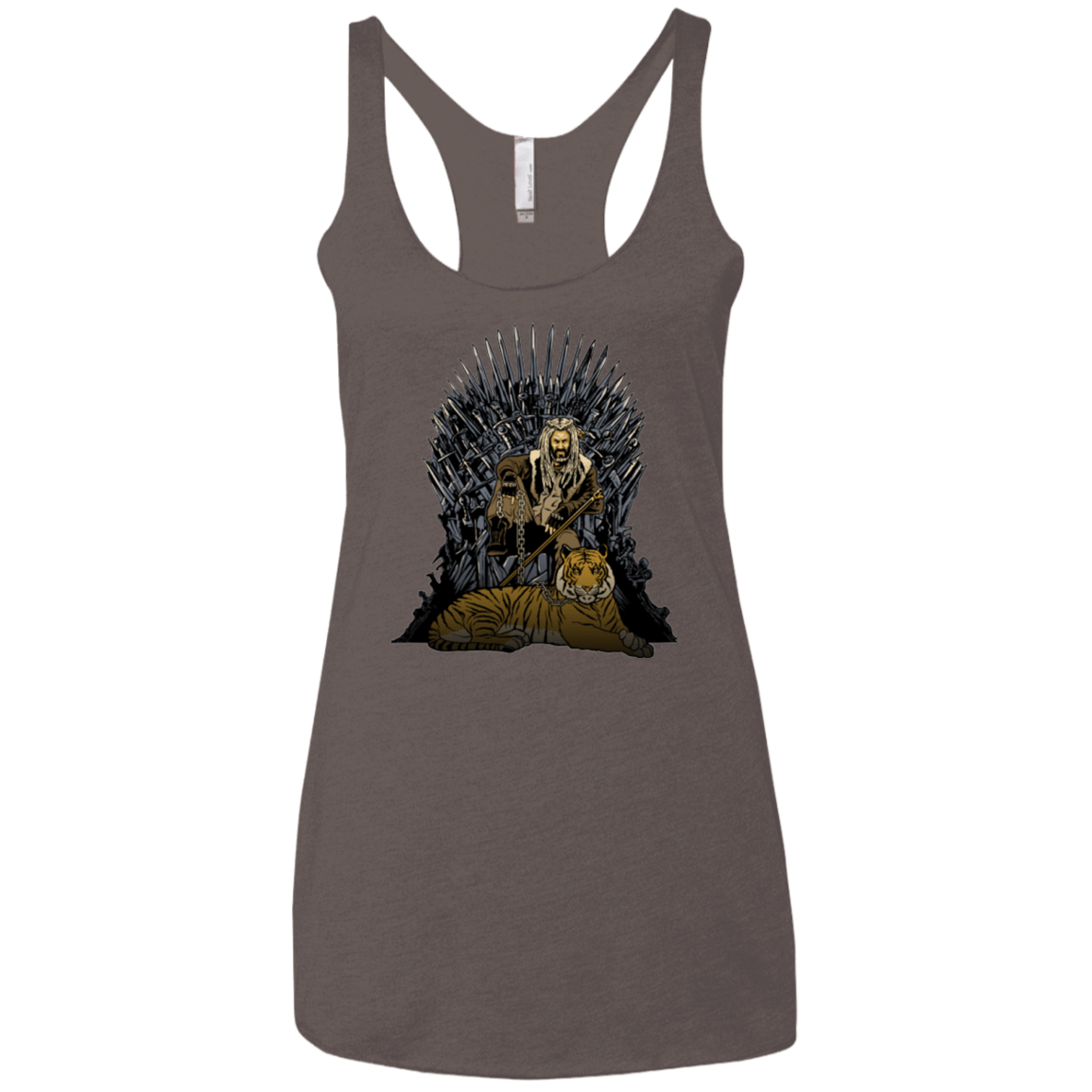 T-Shirts Macchiato / X-Small King and Tiger Women's Triblend Racerback Tank