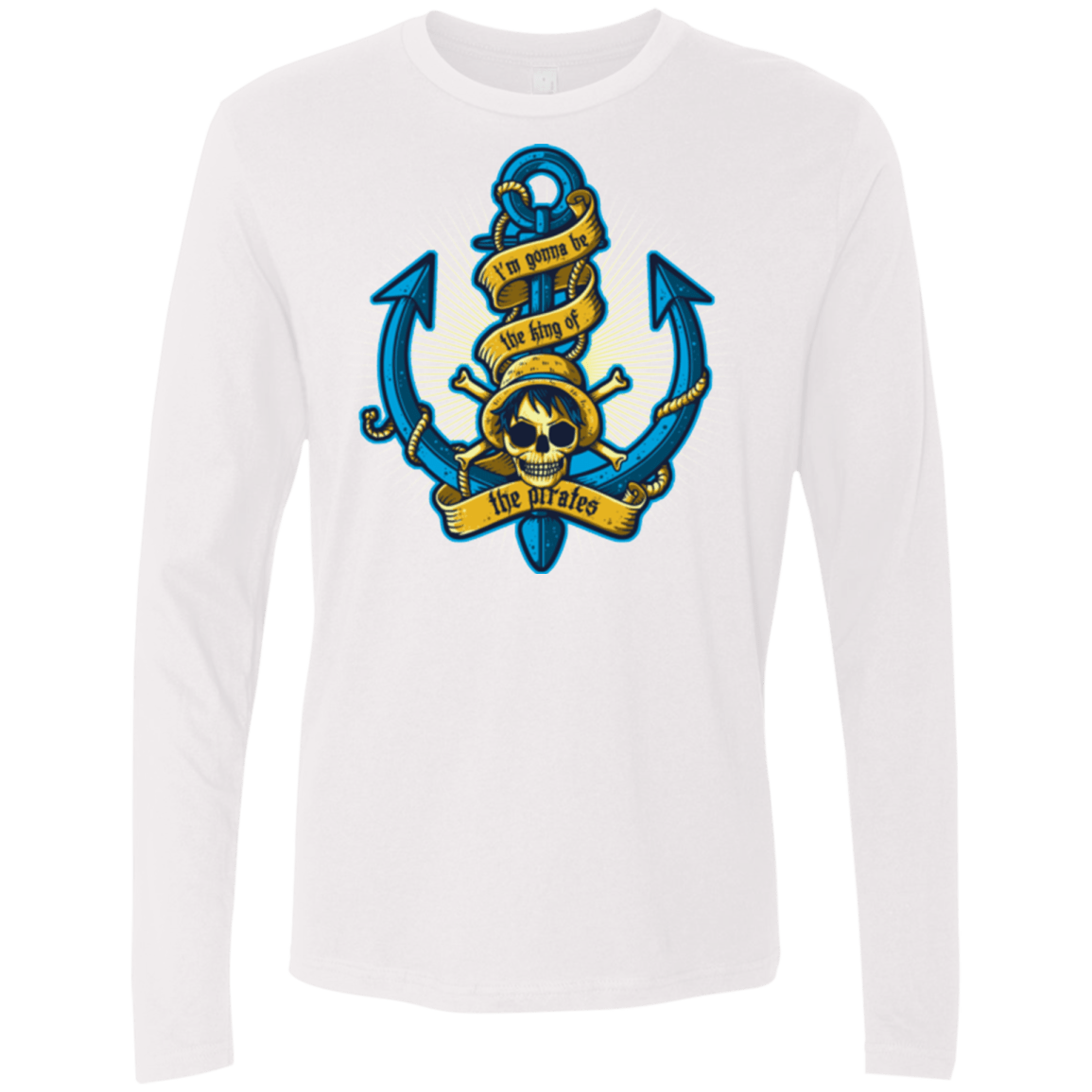 T-Shirts White / Small KING OF PIRATES Men's Premium Long Sleeve