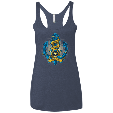 T-Shirts Vintage Navy / X-Small KING OF PIRATES Women's Triblend Racerback Tank