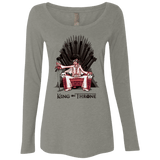 T-Shirts Venetian Grey / Small King on Throne Women's Triblend Long Sleeve Shirt