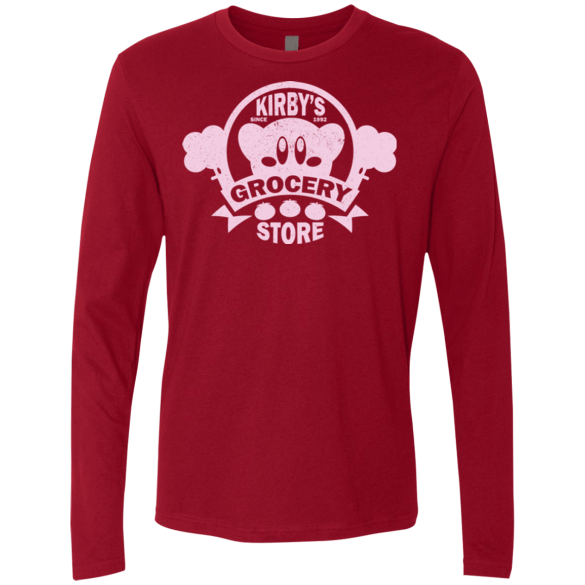 T-Shirts Cardinal / Small Kirbys Grocery Store Men's Premium Long Sleeve