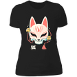 T-Shirts Black / X-Small Kitsune Skull Women's Premium T-Shirt