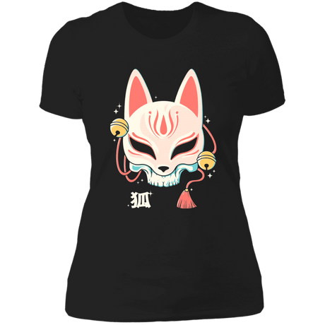 T-Shirts Black / X-Small Kitsune Skull Women's Premium T-Shirt