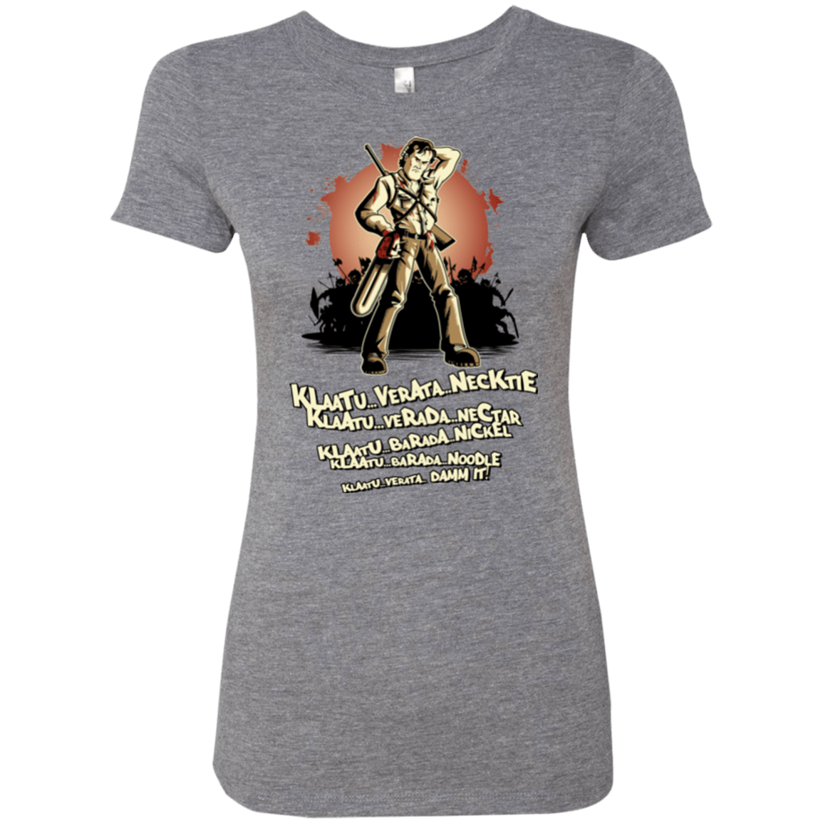T-Shirts Premium Heather / Small Klaatu Barada Nikto Women's Triblend T-Shirt