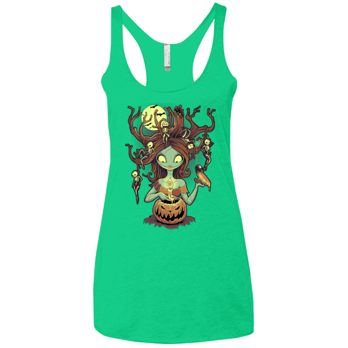 T-Shirts Envy / X-Small Knotty Nightmare Women's Triblend Racerback Tank