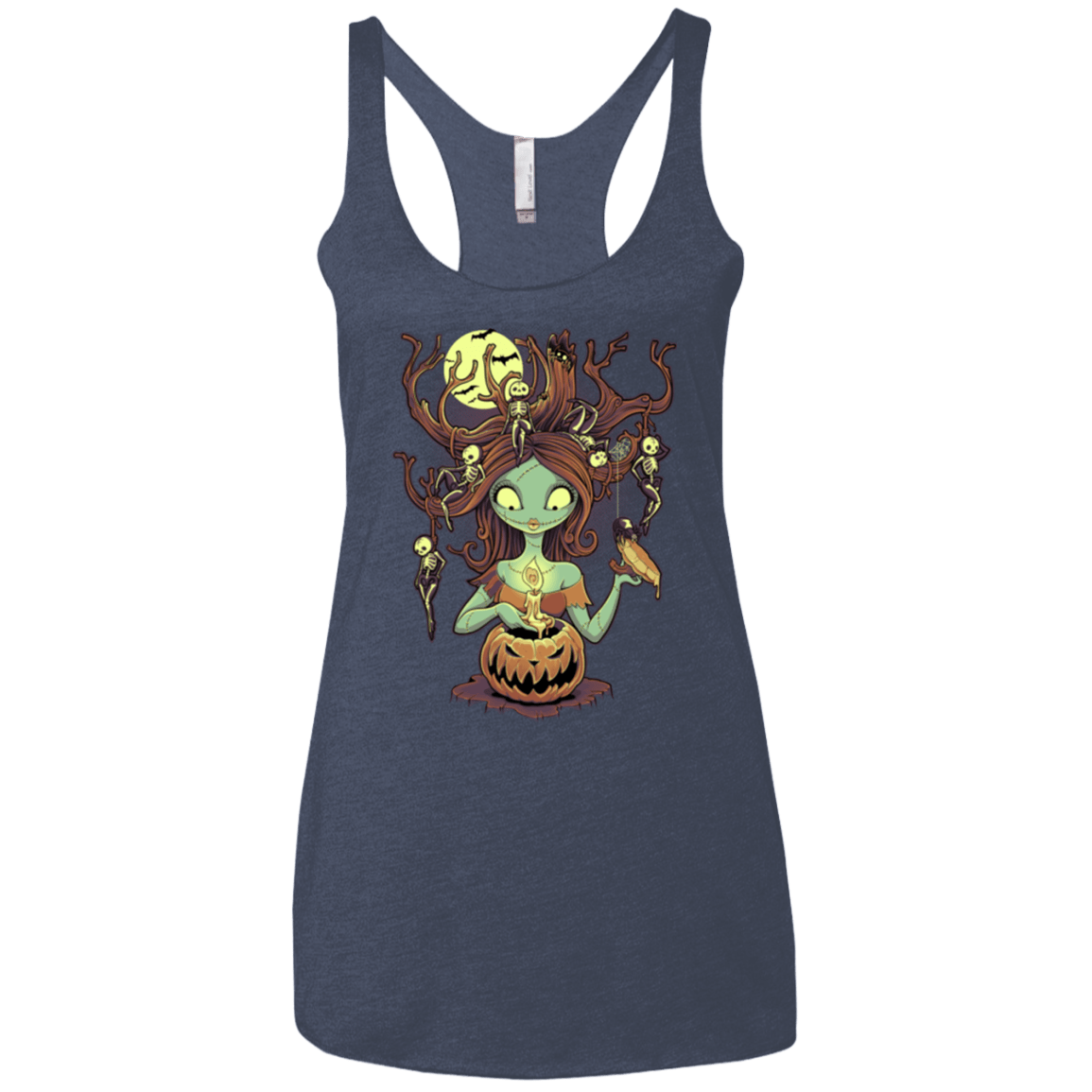 T-Shirts Vintage Navy / X-Small Knotty Nightmare Women's Triblend Racerback Tank