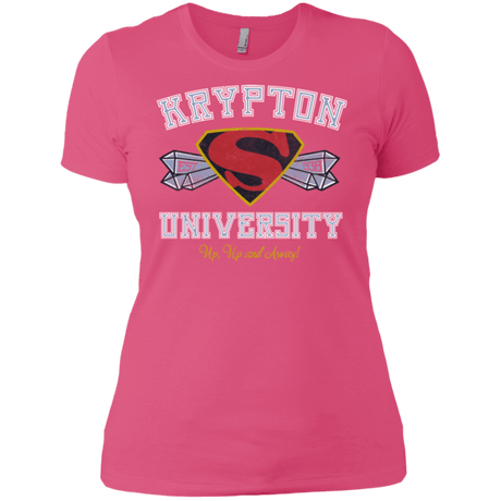 T-Shirts Hot Pink / X-Small Krypton University Women's Premium T-Shirt