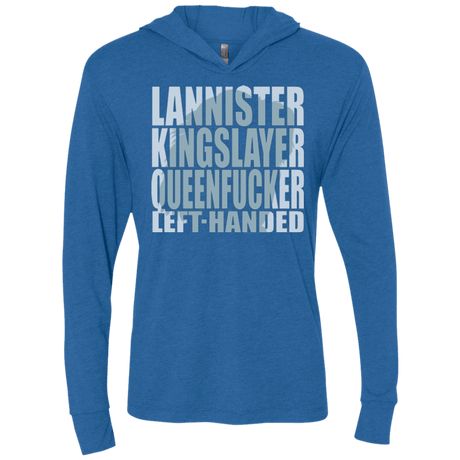 T-Shirts Vintage Royal / X-Small Lannister Left Handed Triblend Long Sleeve Hoodie Tee