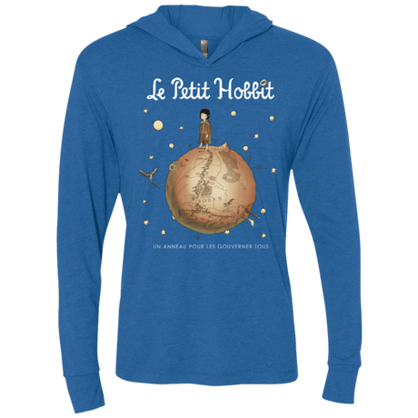 T-Shirts Vintage Royal / X-Small Le Petit Hobbit Triblend Long Sleeve Hoodie Tee