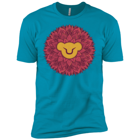 T-Shirts Turquoise / X-Small Leaf Mane Mandala Men's Premium T-Shirt