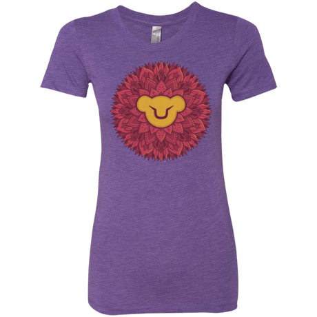 T-Shirts Purple Rush / Small Leaf Mane Mandala Women's Triblend T-Shirt