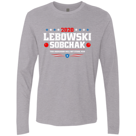 T-Shirts Heather Grey / Small Lebowski Sobchak Men's Premium Long Sleeve