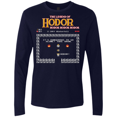 T-Shirts Midnight Navy / Small Legend of Hodor Men's Premium Long Sleeve