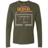 T-Shirts Military Green / Small Legend of Hodor Men's Premium Long Sleeve