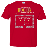 T-Shirts Red / 2T Legend of Hodor Toddler Premium T-Shirt