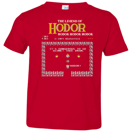 T-Shirts Red / 2T Legend of Hodor Toddler Premium T-Shirt