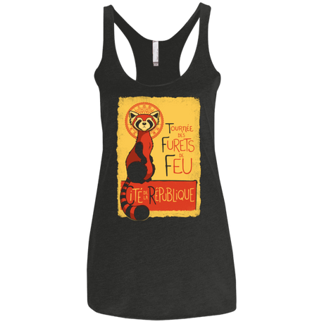 T-Shirts Vintage Black / X-Small Les Furets de Feu Women's Triblend Racerback Tank