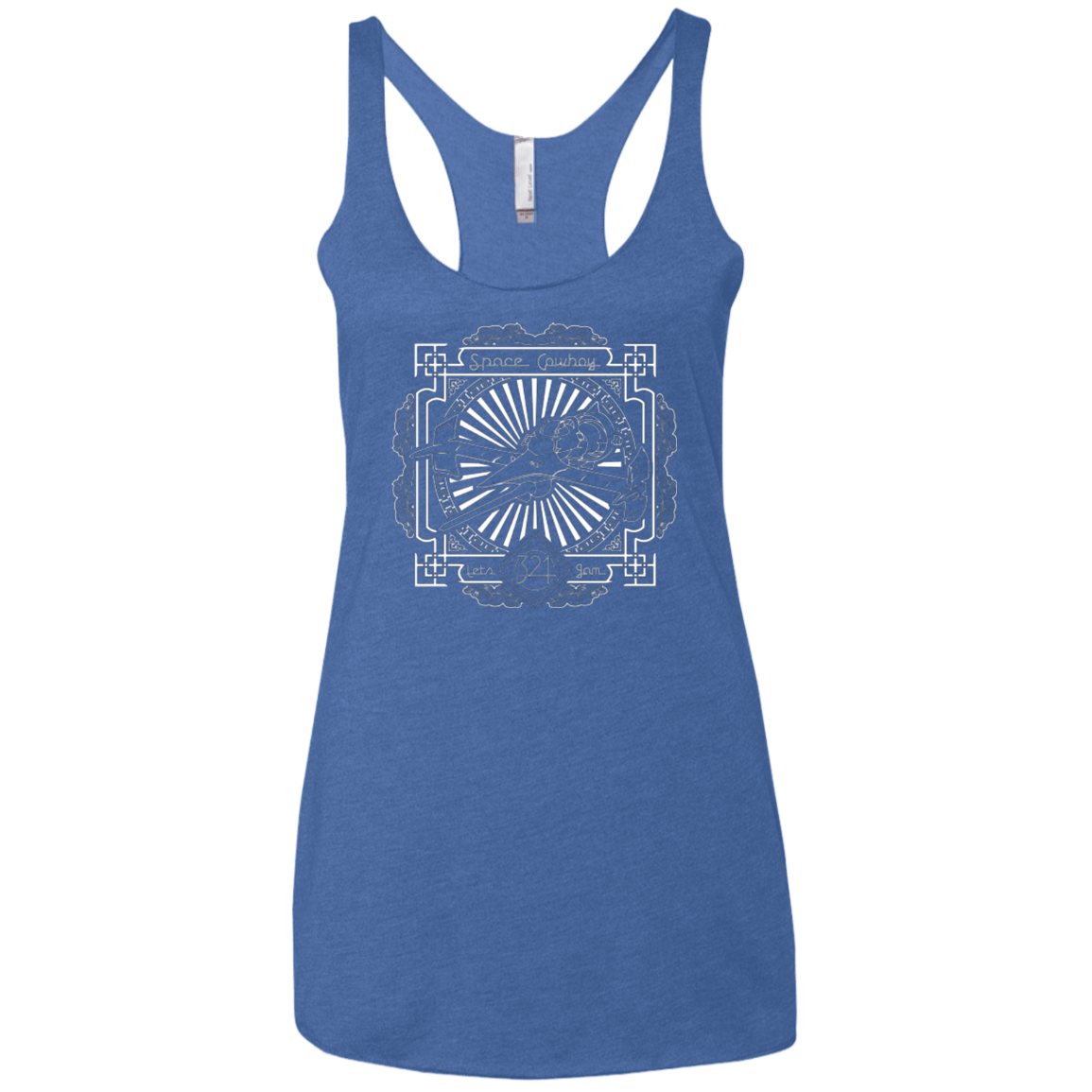 T-Shirts Vintage Royal / X-Small Lets Jam 2 Women's Triblend Racerback Tank