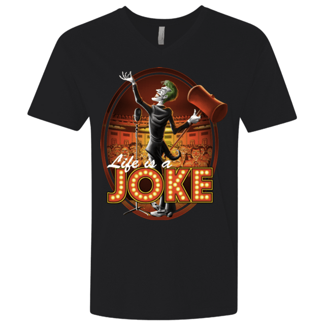 T-Shirts Black / X-Small Life Is A Joke Men's Premium V-Neck