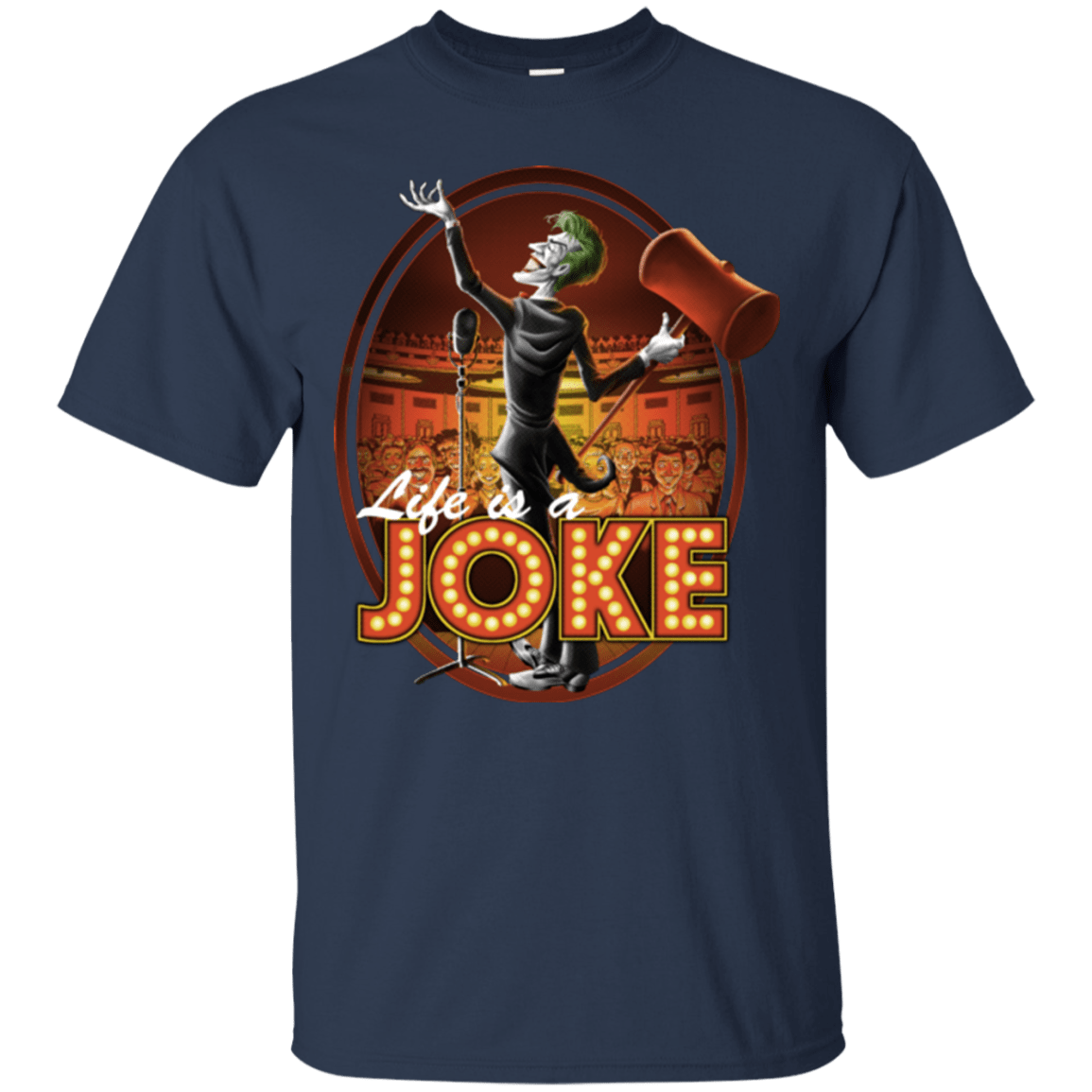 T-Shirts Navy / Small Life Is A Joke T-Shirt