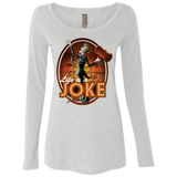 T-Shirts Heather White / Small Life Is A Joke Women's Triblend Long Sleeve Shirt
