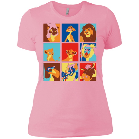 T-Shirts Light Pink / X-Small Lion Pop Women's Premium T-Shirt