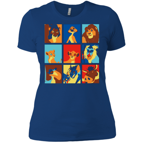 T-Shirts Royal / X-Small Lion Pop Women's Premium T-Shirt