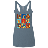 T-Shirts Indigo / X-Small Lion Pop Women's Triblend Racerback Tank