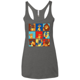 T-Shirts Premium Heather / X-Small Lion Pop Women's Triblend Racerback Tank