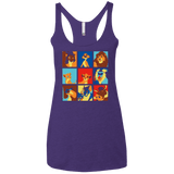 T-Shirts Purple / X-Small Lion Pop Women's Triblend Racerback Tank