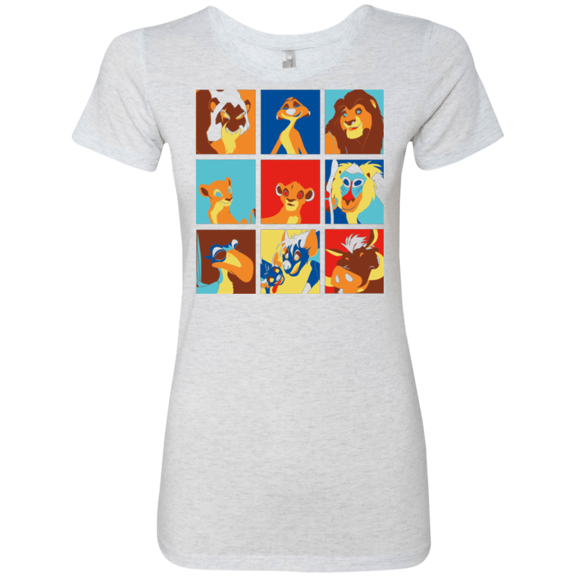 T-Shirts Heather White / Small Lion Pop Women's Triblend T-Shirt