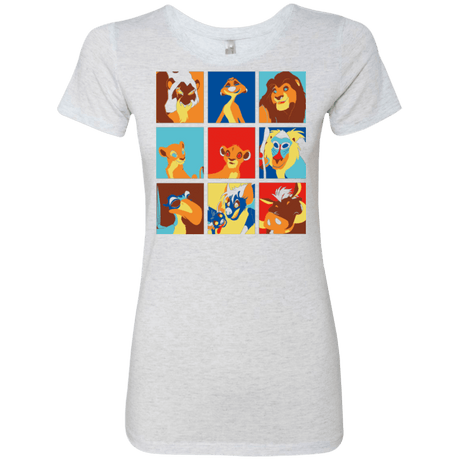 T-Shirts Heather White / Small Lion Pop Women's Triblend T-Shirt