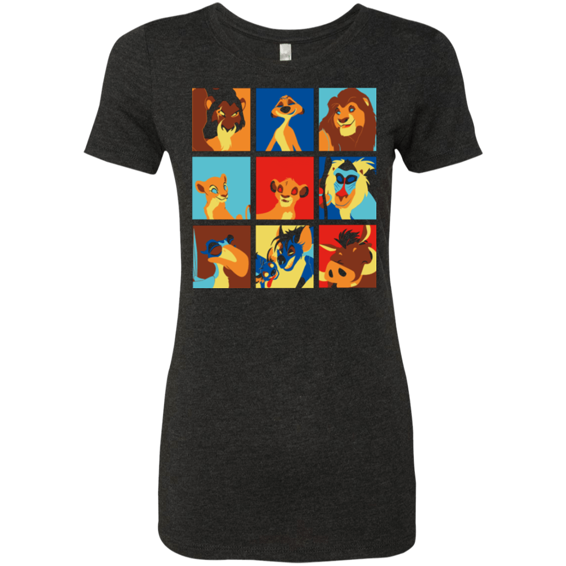 T-Shirts Vintage Black / Small Lion Pop Women's Triblend T-Shirt