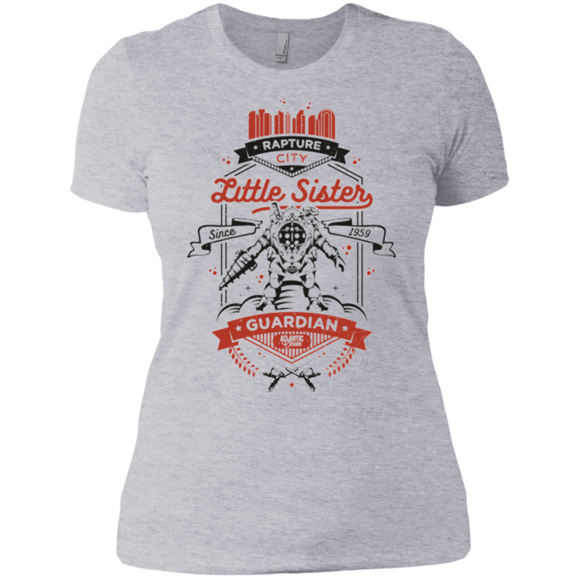 T-Shirts Heather Grey / X-Small Little Sister Protector V2 Women's Premium T-Shirt