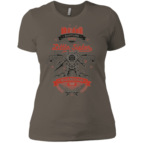 T-Shirts Warm Grey / X-Small Little Sister Protector V2 Women's Premium T-Shirt