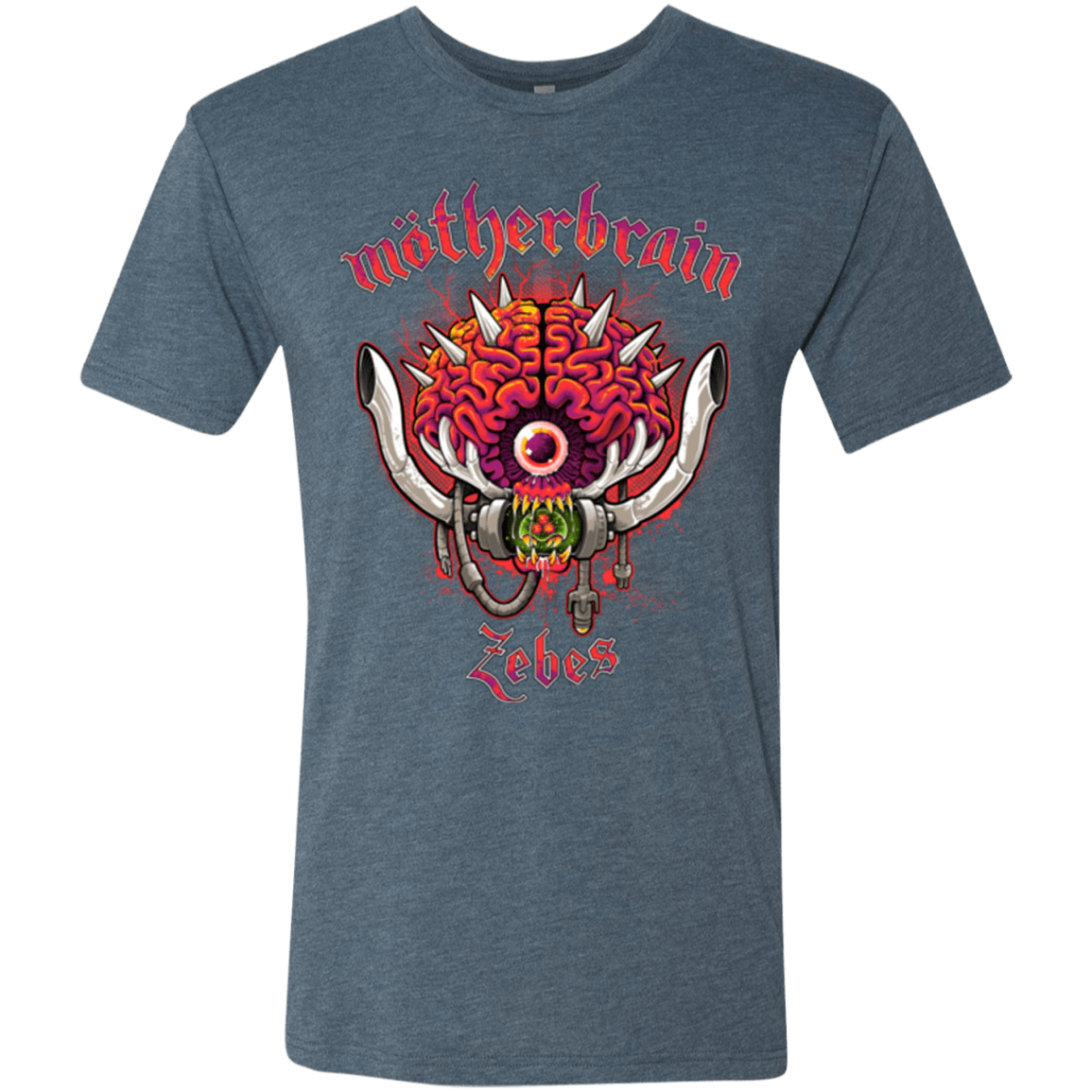 T-Shirts Indigo / Small Live From Zebes Men's Triblend T-Shirt