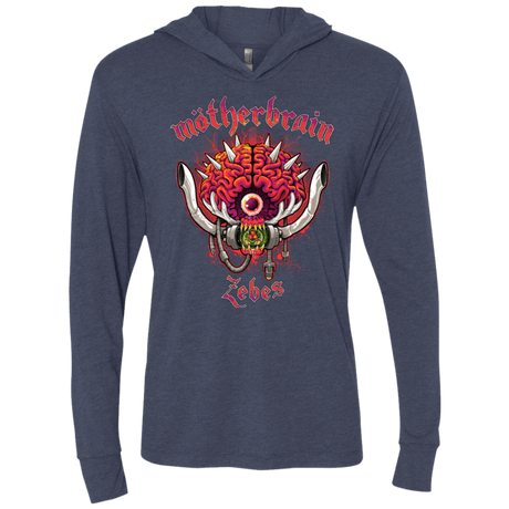 T-Shirts Vintage Navy / X-Small Live From Zebes Triblend Long Sleeve Hoodie Tee