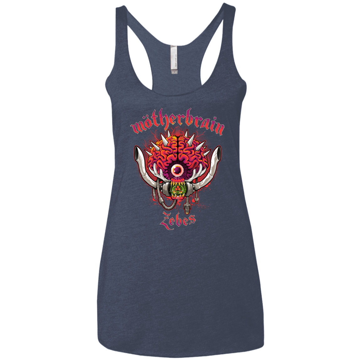 T-Shirts Vintage Navy / X-Small Live From Zebes Women's Triblend Racerback Tank