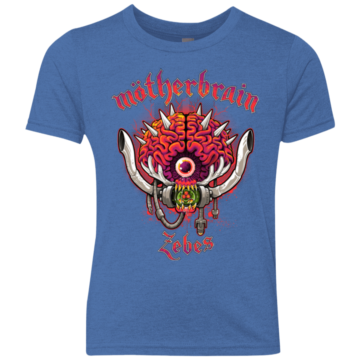 T-Shirts Vintage Royal / YXS Live From Zebes Youth Triblend T-Shirt