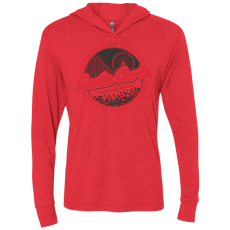 T-Shirts Vintage Red / X-Small Living in Santa Carla Triblend Long Sleeve Hoodie Tee