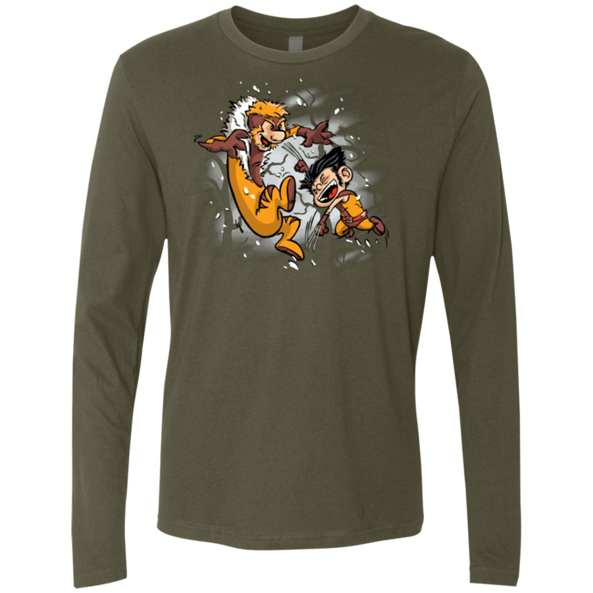 T-Shirts Military Green / Small Logan and Victor Men's Premium Long Sleeve