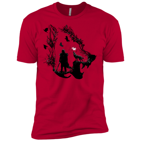 T-Shirts Red / X-Small Lone wolf Men's Premium T-Shirt