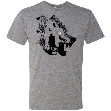 T-Shirts Premium Heather / Small Lone wolf Men's Triblend T-Shirt