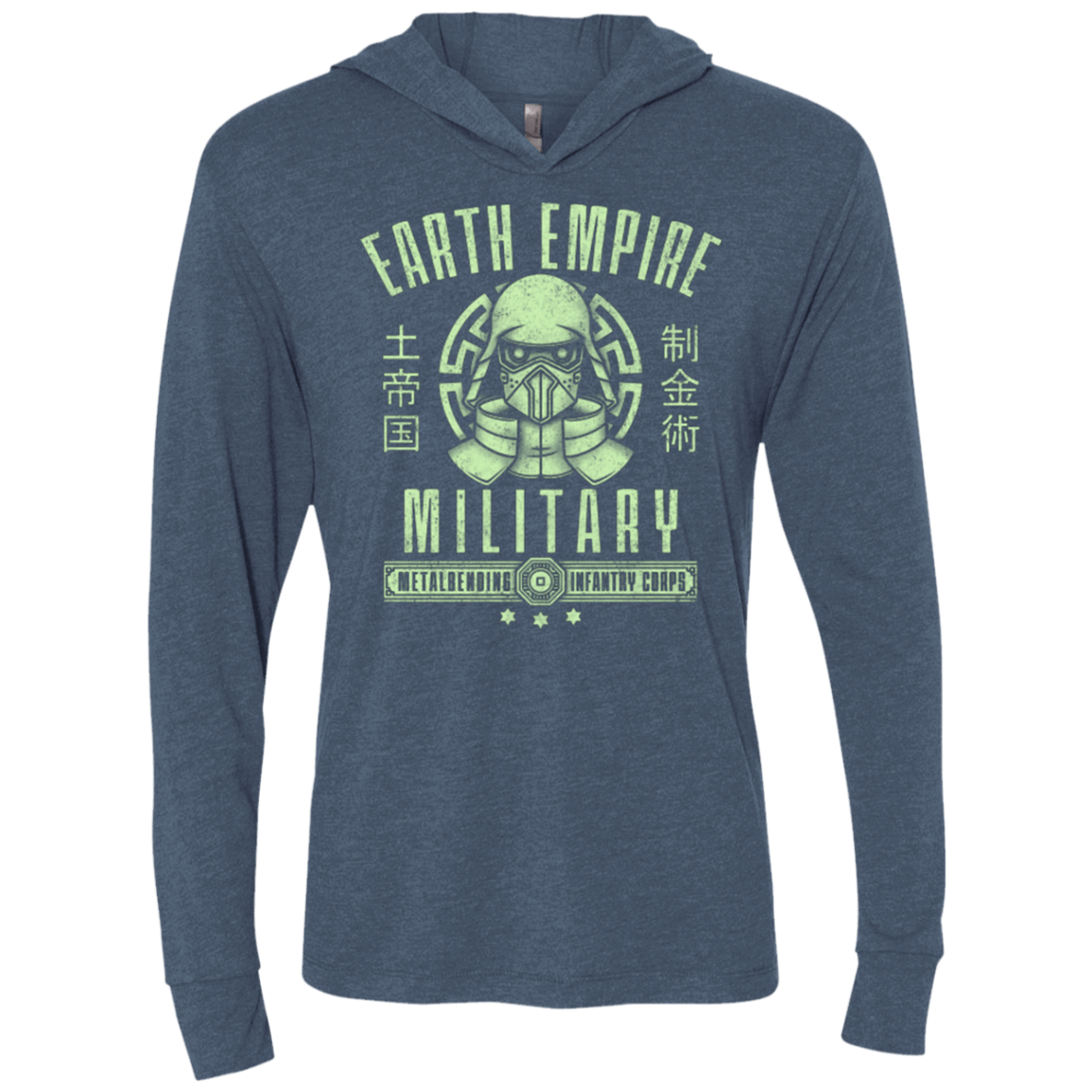 T-Shirts Indigo / X-Small Long Live Kuvira Triblend Long Sleeve Hoodie Tee