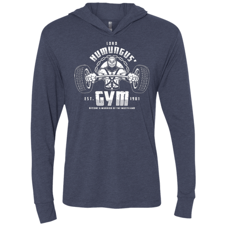 T-Shirts Vintage Navy / X-Small Lord Humungus' Gym Triblend Long Sleeve Hoodie Tee