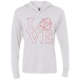 T-Shirts Heather White / X-Small Love 11 Triblend Long Sleeve Hoodie Tee